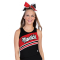 Stock Round Neck Racerback Cheer Uniform Shell Top with Diagonal Design