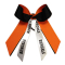 Custom Small Double Layer Bow with Mascot Ribbon