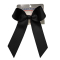 In-Stock Small Grosgrain Bow with Extended Tails - Black