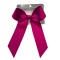 In-Stock Small Grosgrain Bow with Extended Tails - Hot Pink