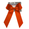 In-Stock Small Grosgrain Bow with Extended Tails - Orange