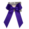In-Stock Small Grosgrain Bow with Extended Tails - Purple