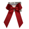 In-Stock Small Grosgrain Bow with Extended Tails - Red