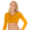 Poly/Spandex V-Neck Halftop - Bright Gold