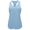 Ladies Grid Singlet Tank - Aqua