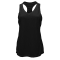 Ladies Grid Singlet Tank - Black