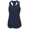 Ladies Grid Singlet Tank - Navy Blue