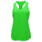 Ladies Grid Singlet Tank - Neon Green