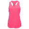 Ladies Grid Singlet Tank - Neon Pink