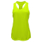 Ladies Grid Singlet Tank - Neon Yellow