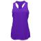 Ladies Grid Singlet Tank - Purple