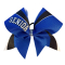 In-Stock Extra Large Sublimated Striped Senior Bow - Royal Blue