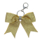 Glitter Keychain Bow - Gold