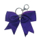 Glitter Keychain Bow - Purple