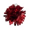 Metallic Pom Keychain - Metallic Red