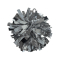 Metallic Pom Keychain - Metallic Silver