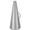 19" Molded Plastic Megaphone - Metallic Silver