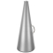 25" Molded Plastic Megaphone - Metallic Silver