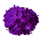 Solid Color 6" Metallic Baton Handle Poms - Metallic Purple