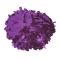Solid Color 6" Metallic Baton Handle Poms - Metallic Purple