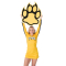 Custom Paw Print Shaped Pep Rally Sign Printed on One Side - 23.75" x 29.75"