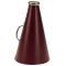 12" Riveted Plastic Megaphone - Maroon