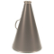 15" Riveted Plastic Megaphone - Metallic Silver