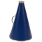 15" Riveted Plastic Megaphone - Navy Blue