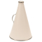15" Riveted Plastic Megaphone - White