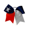 CC Fusion Custom Extra Large Texas Flag Hair Bow
