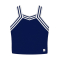 Stock Sweetheart Neck Shell with Armhole Stripes - Navy Blue