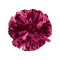 Solid 4" Metallic Baton Handle Poms - Metallic Hot Pink