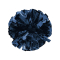Solid 4" Metallic Baton Handle Poms - Metallic Navy Blue