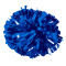 Solid Color 6" Metallic Baton Handle Poms - Metallic Royal Blue