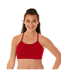 Specialty Fabric V-Back Sports Bra