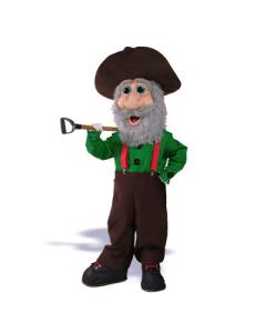 Miner with Oversized Custom Boots