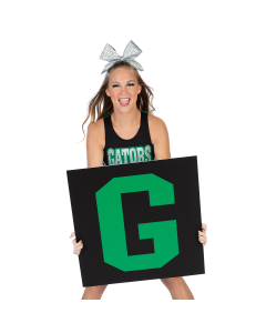 Custom Square Pep Rally Sign Printed on One Side - 24 in x 24 in