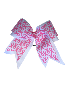 In-Stock Extra Large Double Layer Grosgrain with Pink Ribbon Print