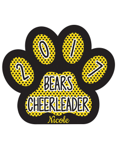 4.5" Sublimated Paw Patch (SBDBP009)