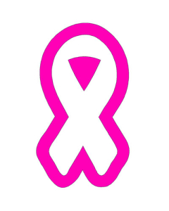 2 Color Mini Tackle Twill Awareness Ribbon (TAW2)