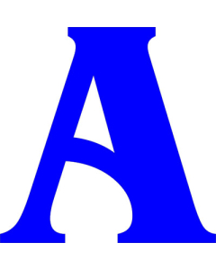 1 Color Tackle Twill Single Letter (TSLWBGT1)