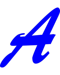 1 Color Tackle Twill Single Script Letter (TSLWBS1)