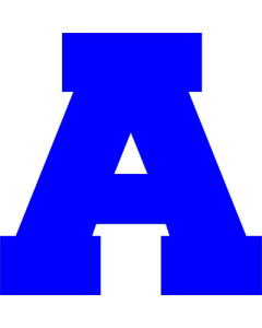 1 Color Tackle Twill Single Letter (TSLWCB1)