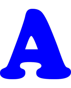 1 Color Tackle Twill Single Letter (TSLWCO1)