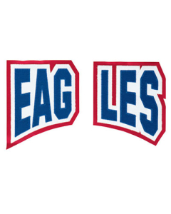 3 Color Split Tackle Twill Flat Top Arch Lettering (TVSFASFC3)