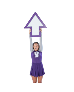 Custom Arrow Shaped Pep Rally Sign Printed on One Side - 25.3" x 23.75"