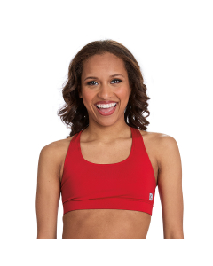 Specialty Fabric Criss-Cross Back Sports Bra