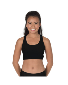 Specialty Fabric Criss-Cross Back Sports Bra