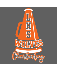 2 Color Megaphone with Mascot Screen Print Design (CTND231)