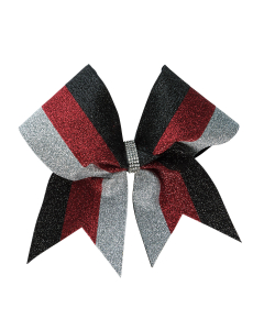 Extra Large Glitter Stripe Bow